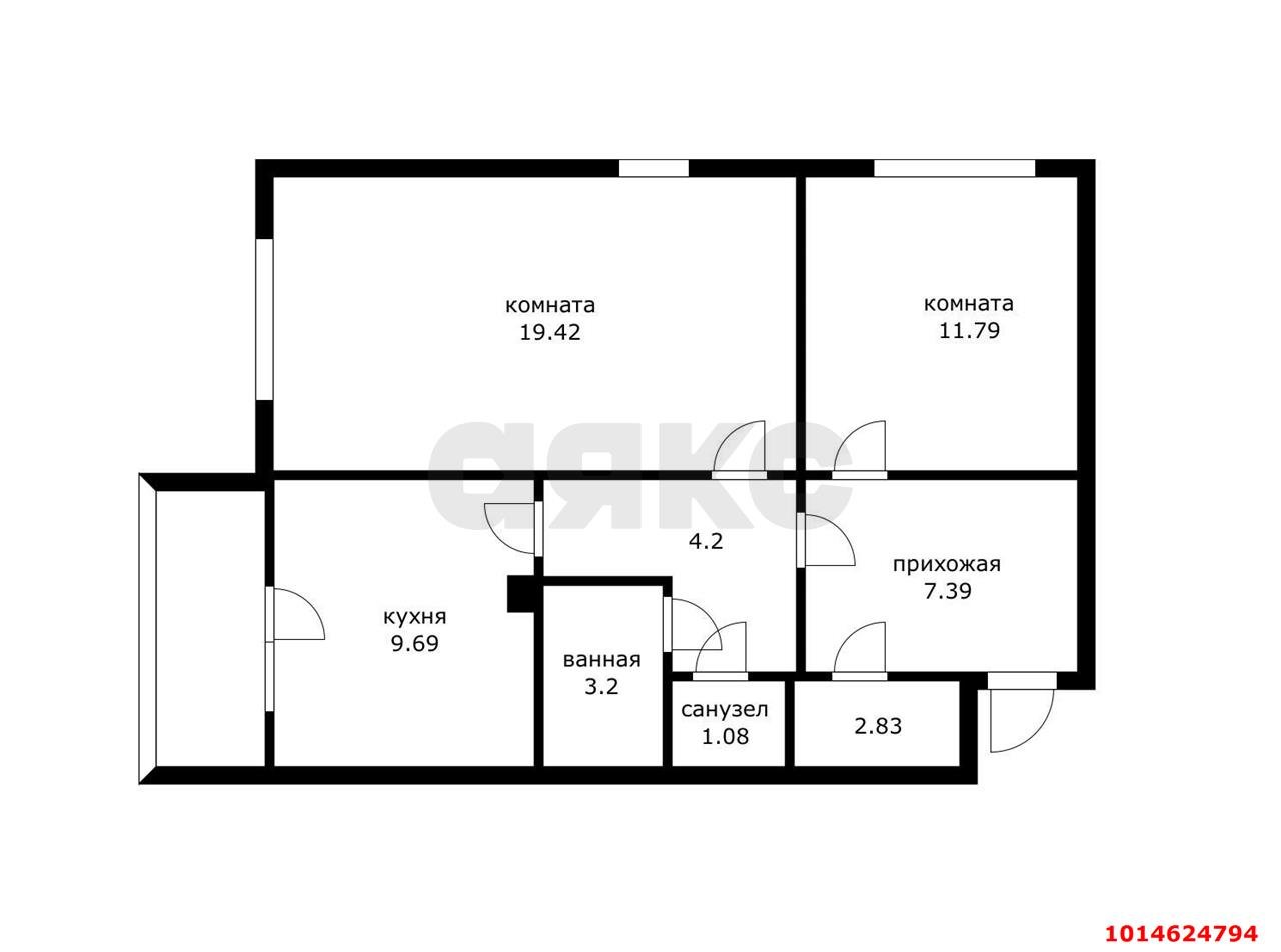 Фото №14: 2-комнатная квартира 65 м² - Краснодар, Пашковский, ул. Кирова, 7