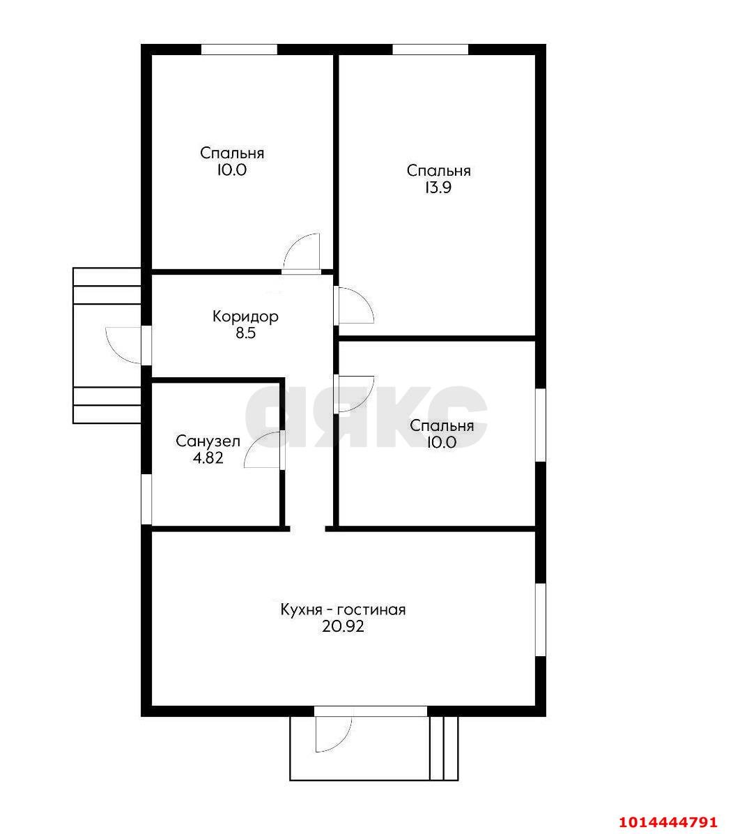 Фото №2: Дом 84 м² + 3.18 сот. - Южный, п. коттеджный  Южная столица, ул. Туапсинская, 53