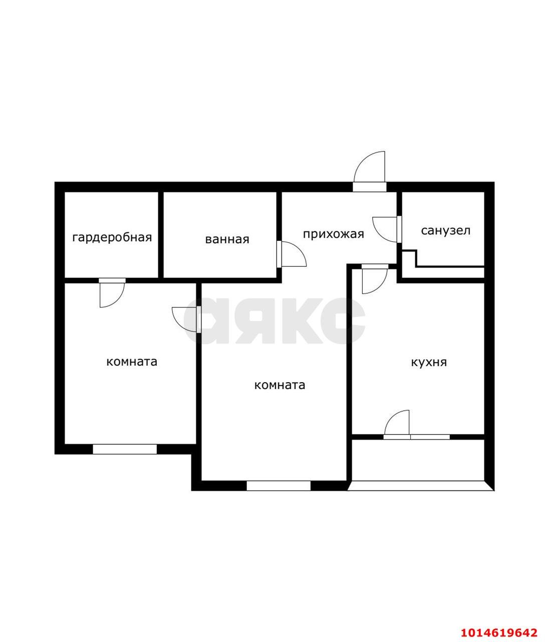Фото №20: 2-комнатная квартира 57 м² - Краснодар, жилой комплекс Облака, ул. имени Генерала Корнилова, 9к1