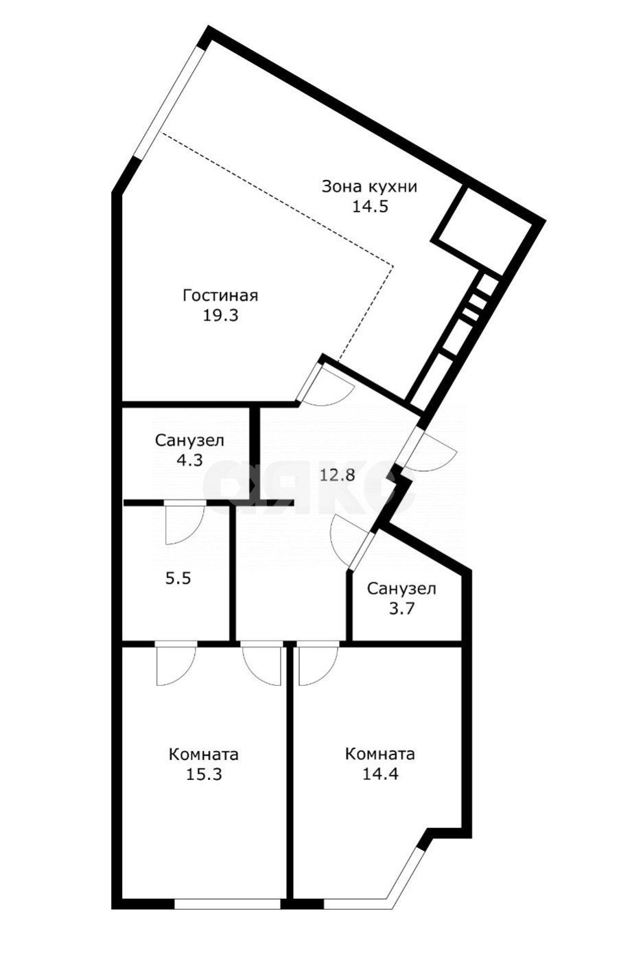 Фото №15: 3-комнатная квартира 90 м² - Москва, ЖК Архитектор, ул. Академика Волгина, 2
