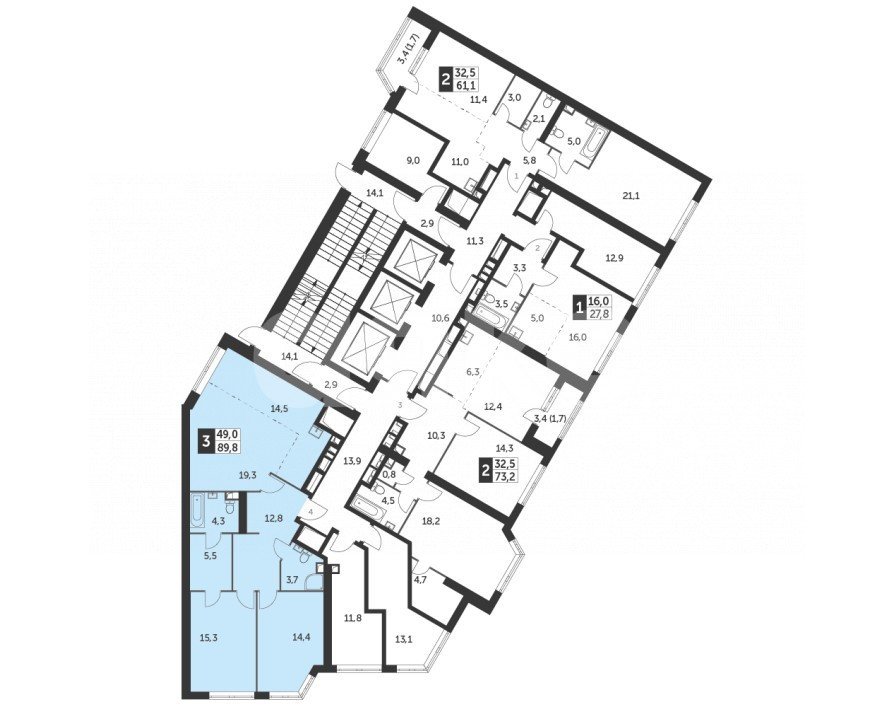 Фото №13: 3-комнатная квартира 90 м² - Москва, ЖК Архитектор, ул. Академика Волгина, 2