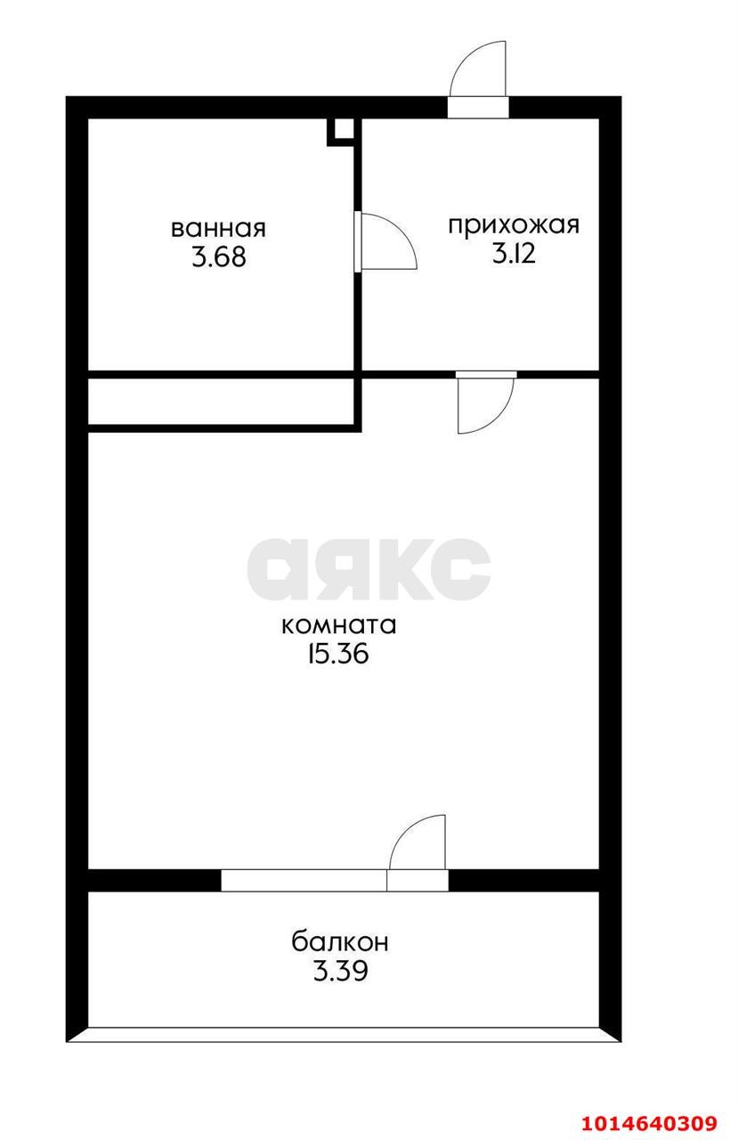 Фото №8: Студия 28 м² - Краснодар, жилой комплекс Самолёт, ул. Западный Обход, 39/2