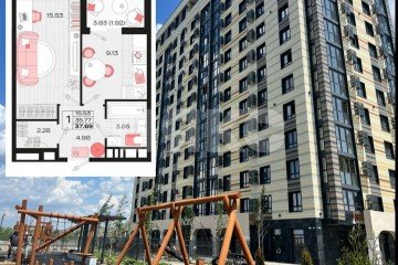 Фото №2: 1-комнатная квартира 37 м² - Армавир, мкр. жилой комплекс Римские Каникулы, 