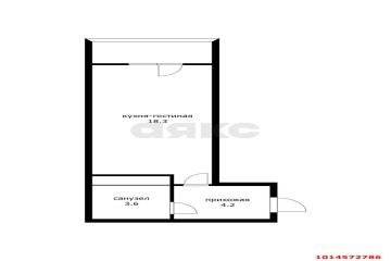 Фото №1: Студия 26 м² - Краснодар, мкр. ЖК Абрикосово, ул. имени Героя Георгия Бочарникова, 4к1