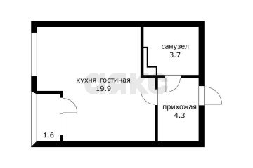 Фото №1: 1-комнатная квартира 27 м² - Краснодар, ж/р Новознаменский, ул. Войсковая, 4к6