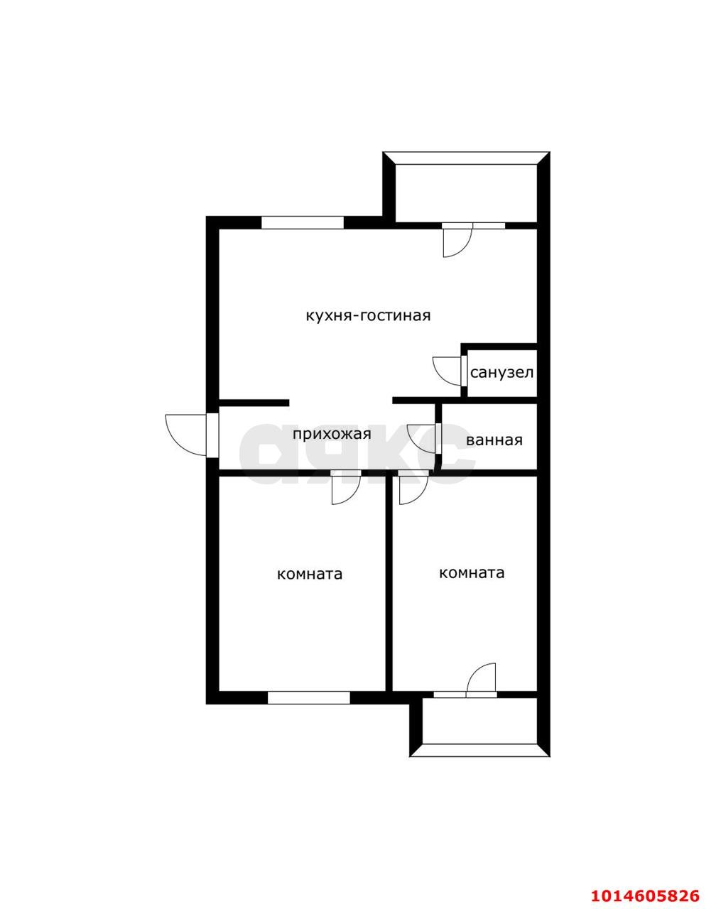 Фото №13: 3-комнатная квартира 83 м² - Краснодар, жилой комплекс Новая Португалия, ул. Лиссабонская, 109к25