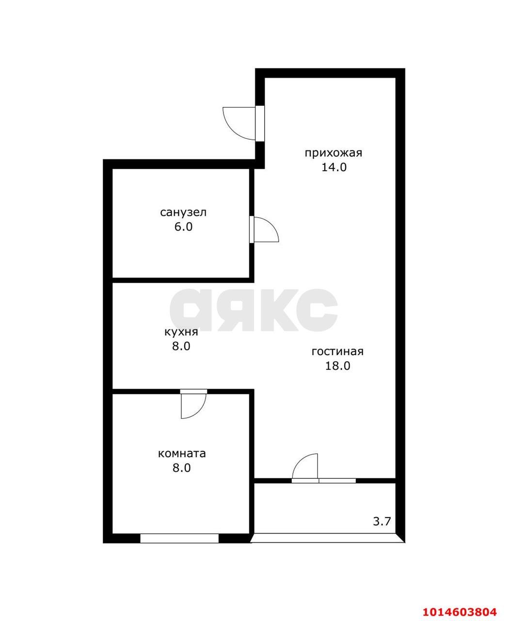 Фото №16: 1-комнатная квартира 61 м² - Краснодар, Сельскохозяйственный Институт, мкр. Западный внутригородской округ, ул. Ташкентская, 1