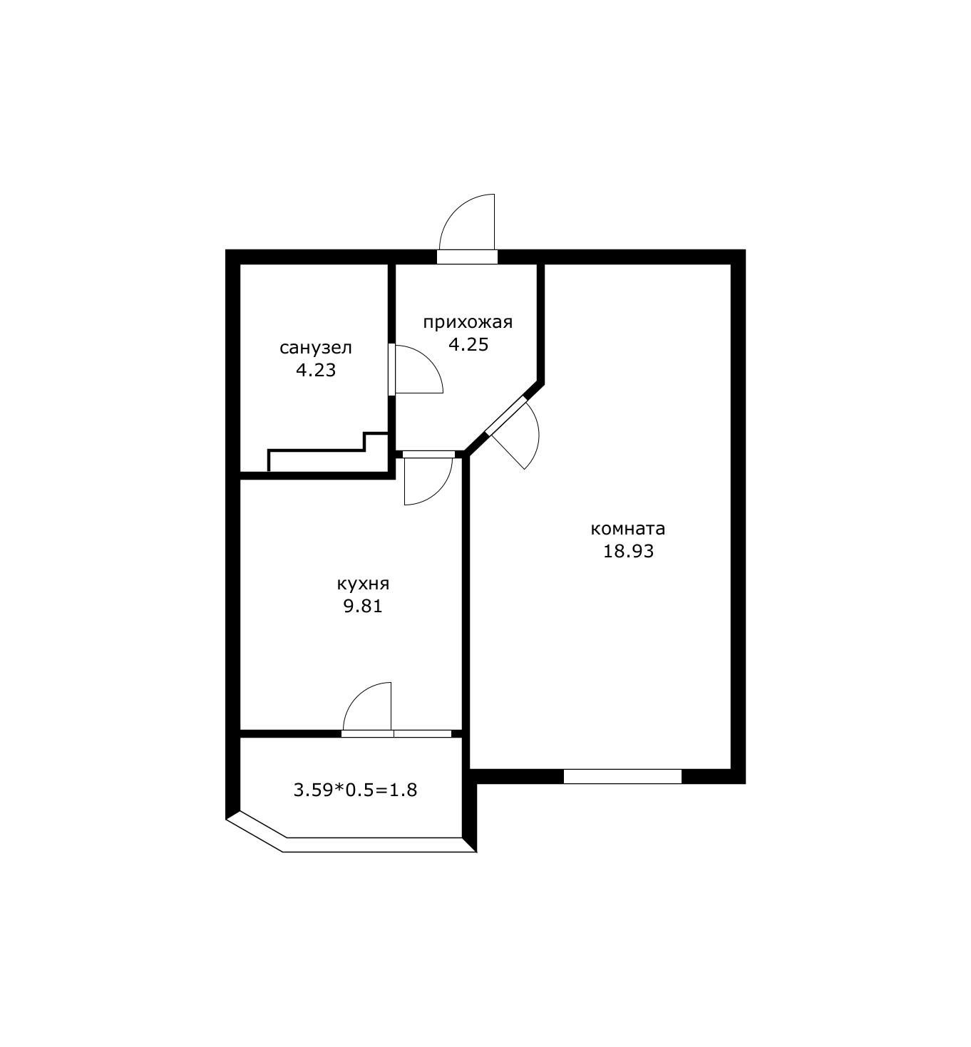 Фото №8: 1-комнатная квартира 40 м² - Краснодар, Прикубанский внутригородской округ, мкр. Достояние, ул. Григория Булгакова, 16