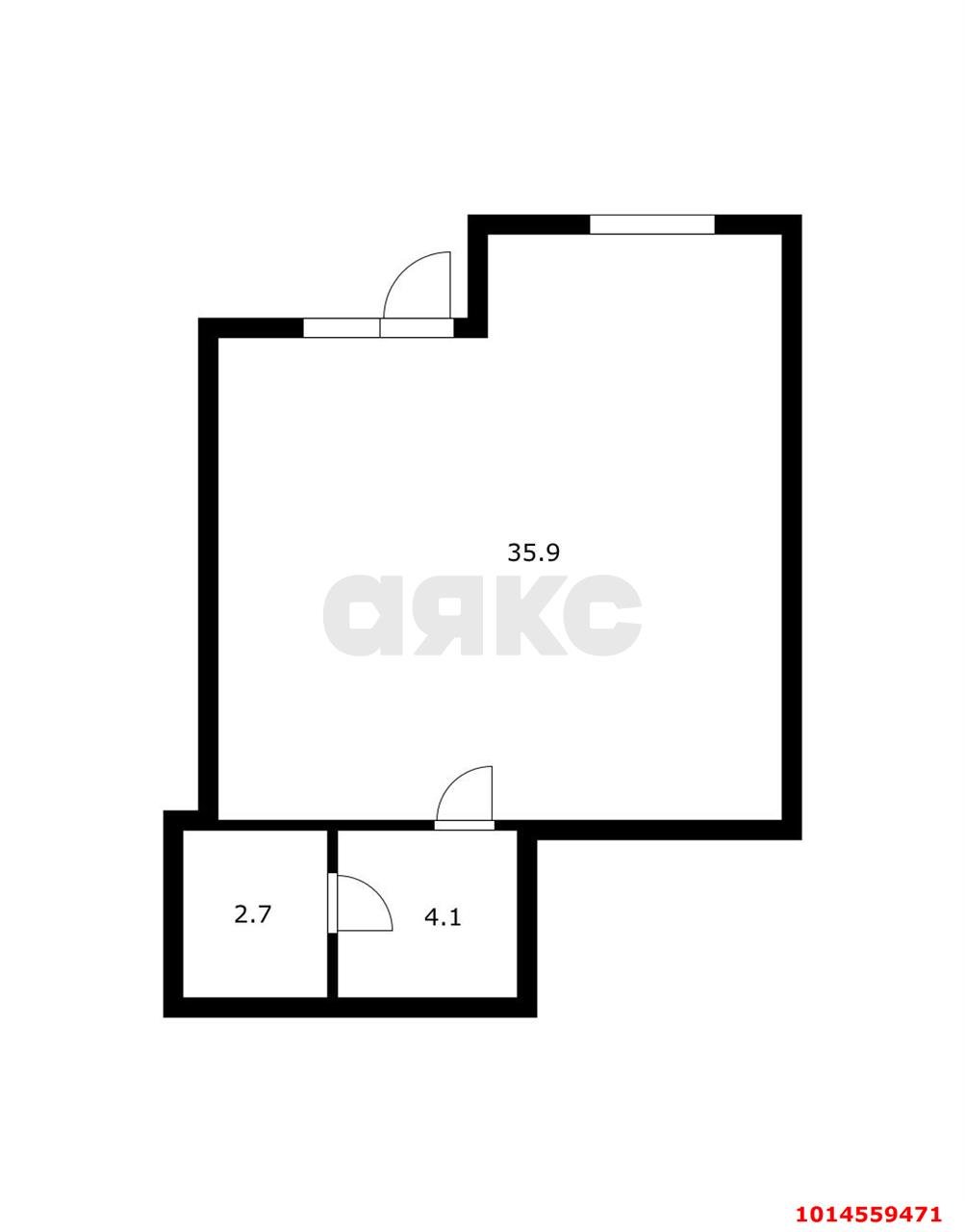 Фото №12: Коммерция 43 м² - Краснодар, жилой комплекс Новые Сезоны, мкр. Прикубанский внутригородской округ, ул. Скандинавская, 1