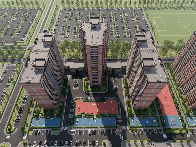 Фото №3: 2-комнатная квартира 62 м² - Краснодар, жилой комплекс Парк У Дома, ул. Героев-Разведчиков, 11/1