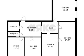 Фото №1: 4-комнатная квартира 88 м² - Краснодар, мкр. Краевая Клиническая Больница, ул. Восточно-Кругликовская, 55