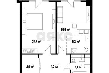 Фото №4: 2-комнатная квартира 70 м² - Краснодар, мкр. жилой комплекс Девелопмент Плаза, ул. имени 40-летия Победы, 33Г