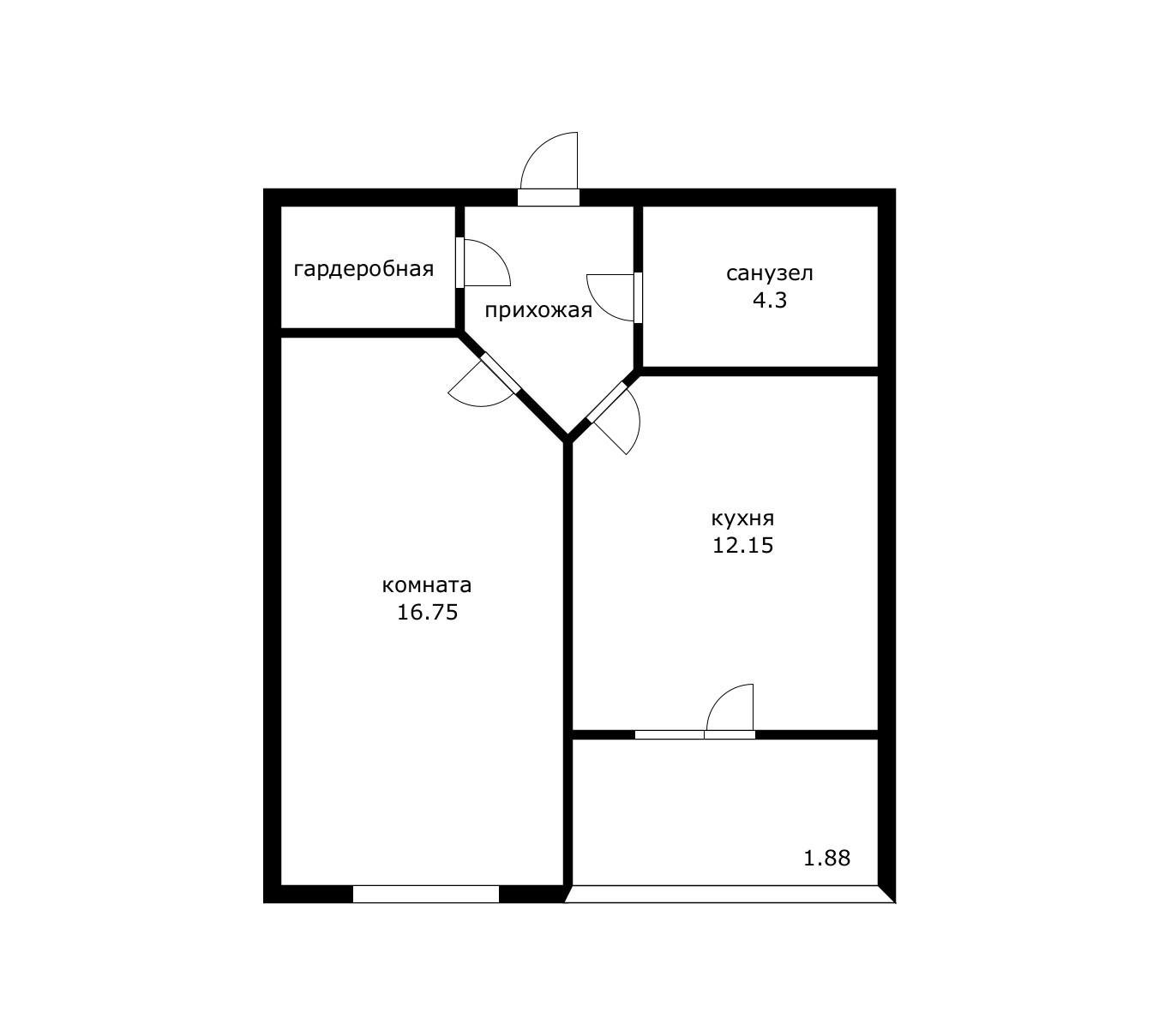 Фото №14: 1-комнатная квартира 44 м² - Краснодар, Прикубанский внутригородской округ, Славянский, мкр. Светлоград, ул. Красных Партизан, 1/4к7