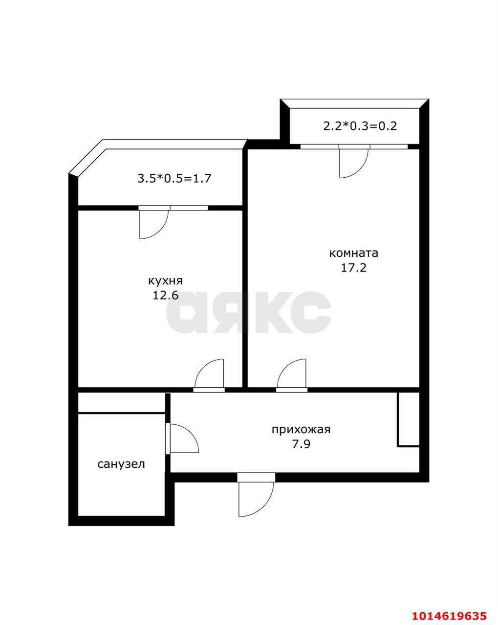 Фото №15: 1-комнатная квартира 43 м² - Краснодар, Солнечный, ул. Архитектора Петина, 18/1