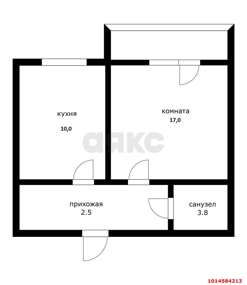 Фото №2: 1-комнатная квартира 35 м² - Яблоновский, ул. Гагарина, 161/4