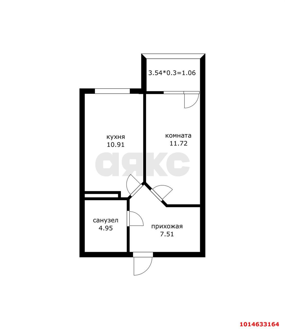 Фото №9: 1-комнатная квартира 38 м² - Краснодар, Камвольно-суконный Комбинат, ул. Магистральная, 11