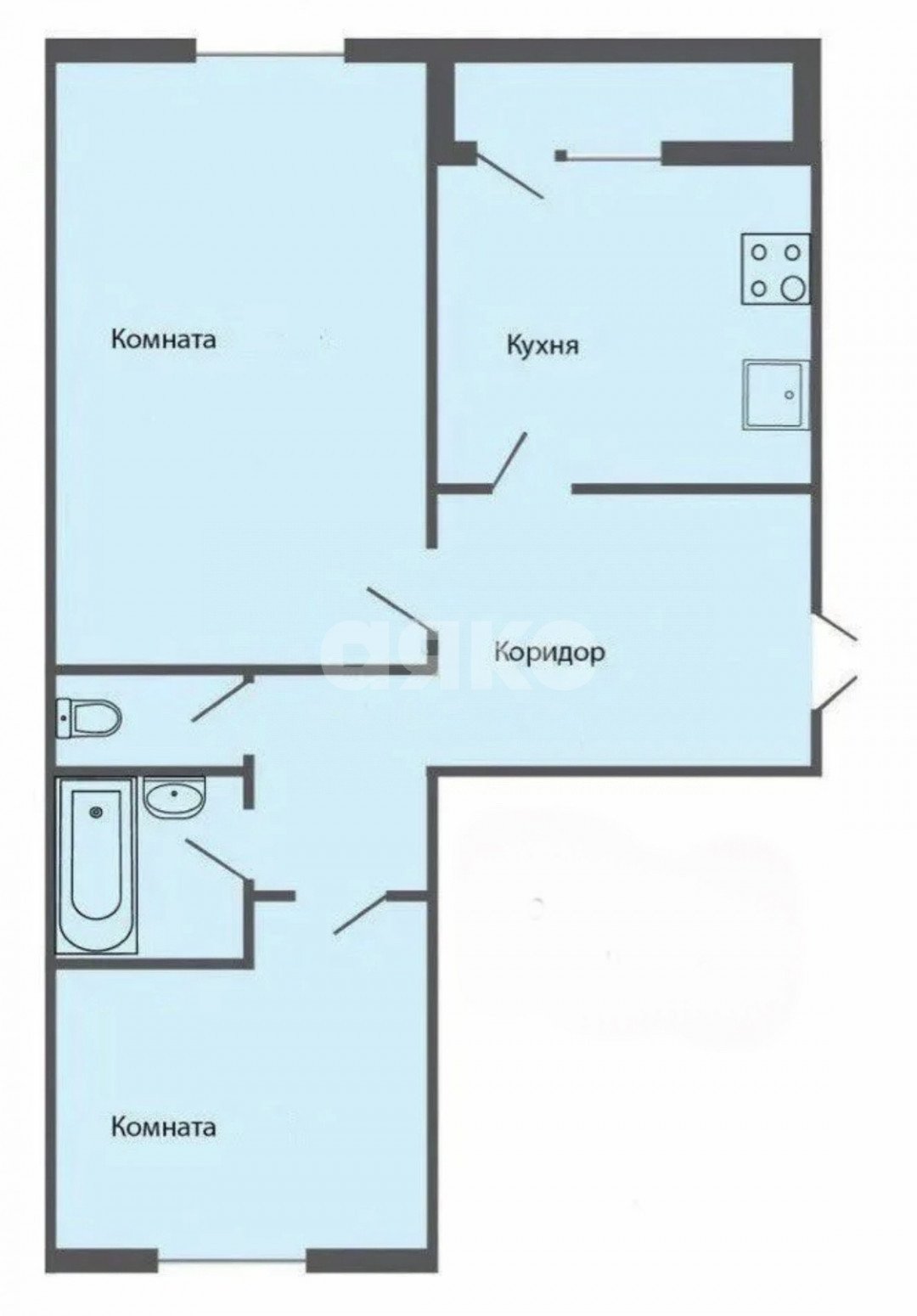 Фото №9: 2-комнатная квартира 53 м² - Ремзавода, 4