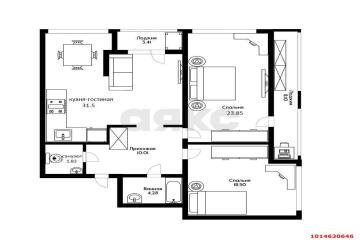 Фото №1: 3-комнатная квартира 90 м² - Краснодар, мкр. 9-й километр, ул. Ярославская, 115