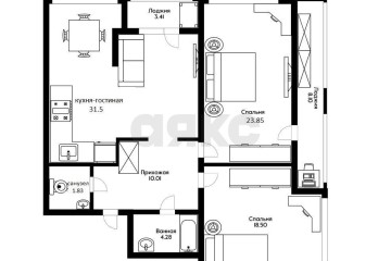 Фото №1: 3-комнатная квартира 90 м² - Краснодар, мкр. 9-й километр, ул. Ярославская, 115