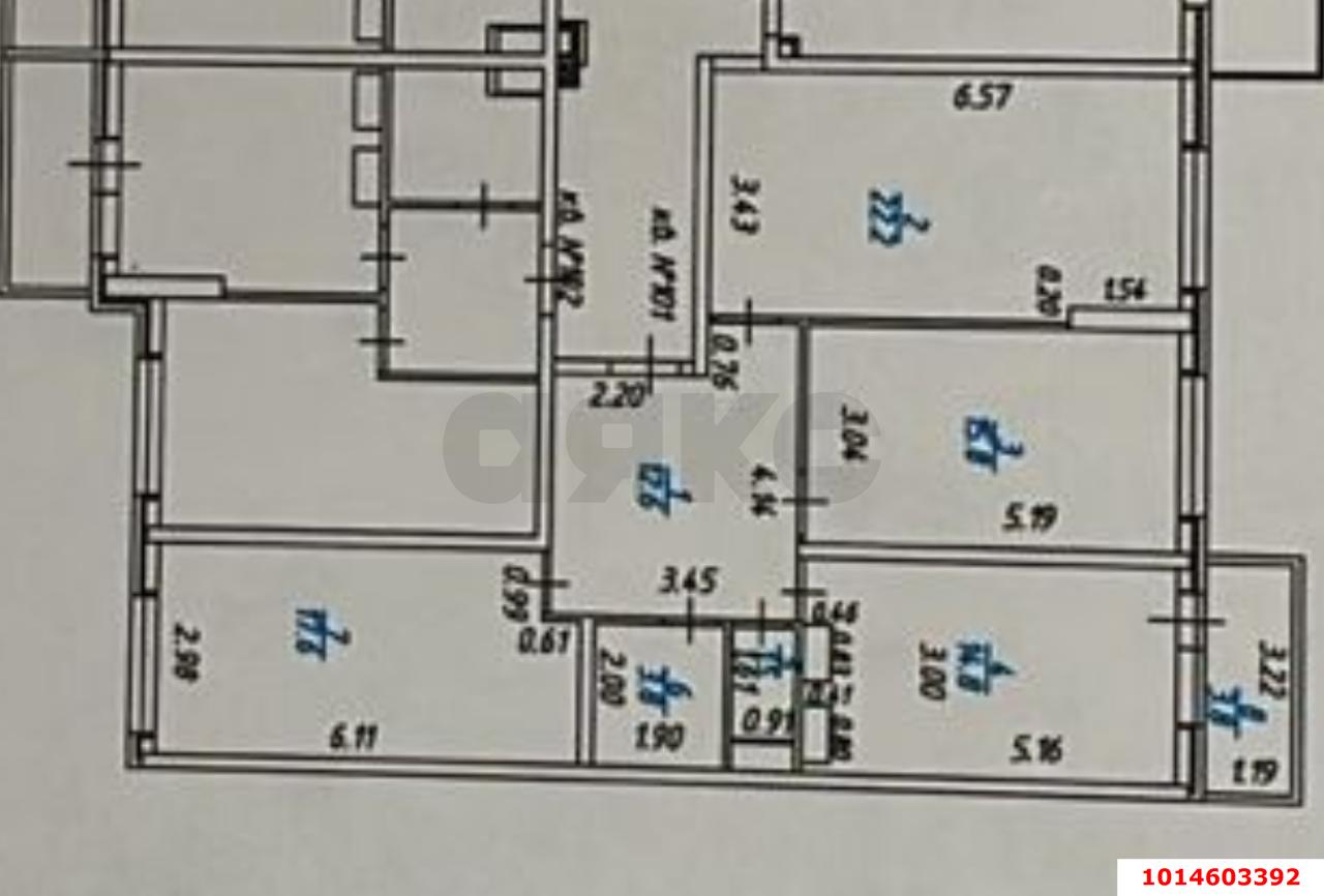 Фото №3: 3-комнатная квартира 92 м² - Краснодар, Почтовый, пр-кт имени писателя Знаменского, 31к1