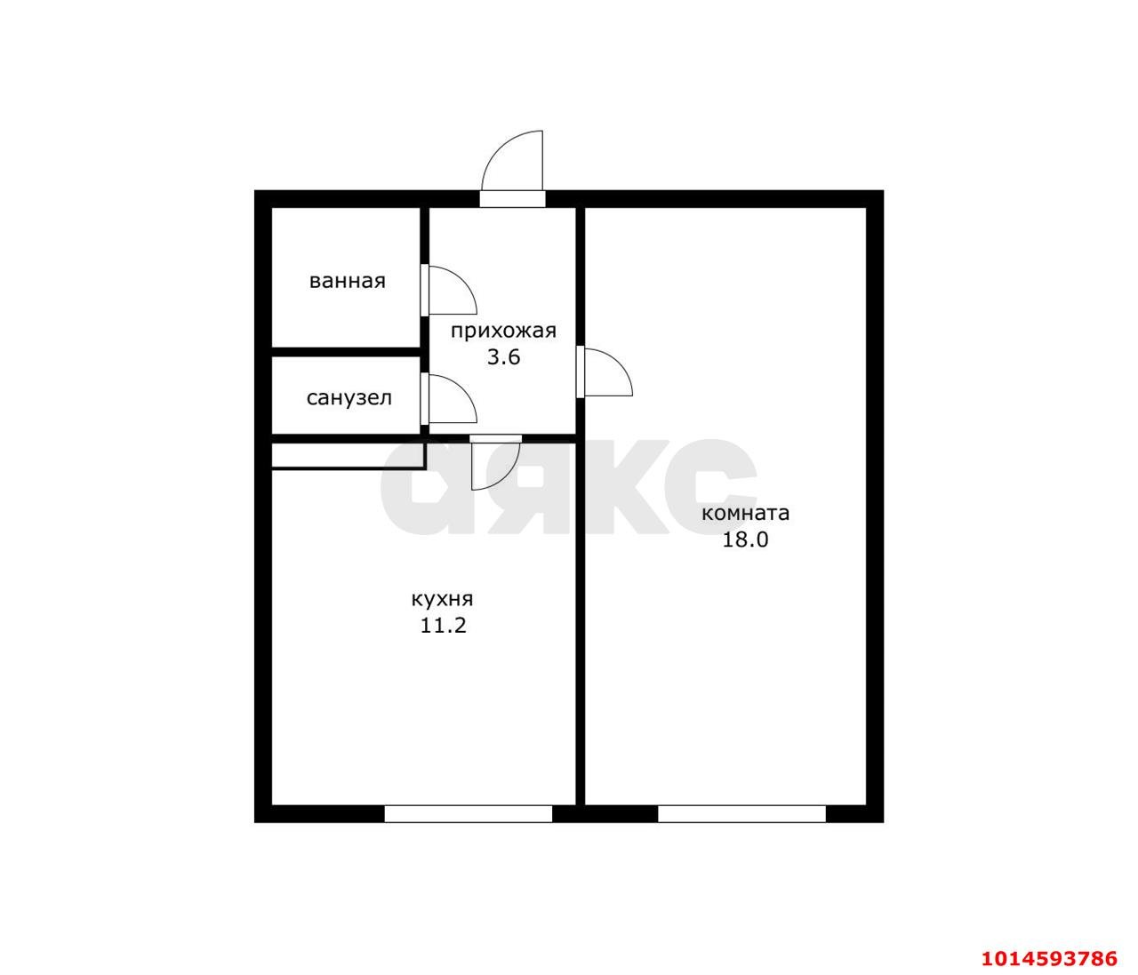 Фото №13: 1-комнатная квартира 35 м² - Краснодар, Краевая Клиническая Больница, ул. 1 Мая, 99/1