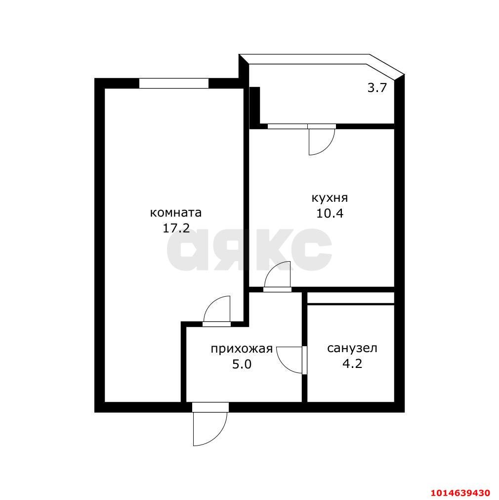 Фото №6: 1-комнатная квартира 40 м² - Краснодар, Достояние, ул. Григория Булгакова, 8к1