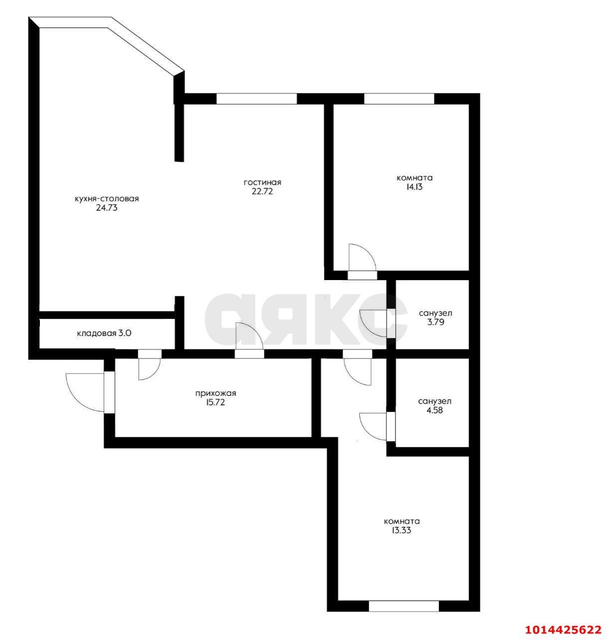 Фото №25: 3-комнатная квартира 120 м² - Краснодар, Школьный, ул. Филатова, 19