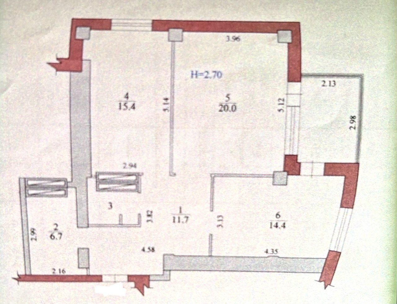 Фото №28: 2-комнатная квартира 77 м² - Волгоград, Центральный, ул. Новороссийская, 2К
