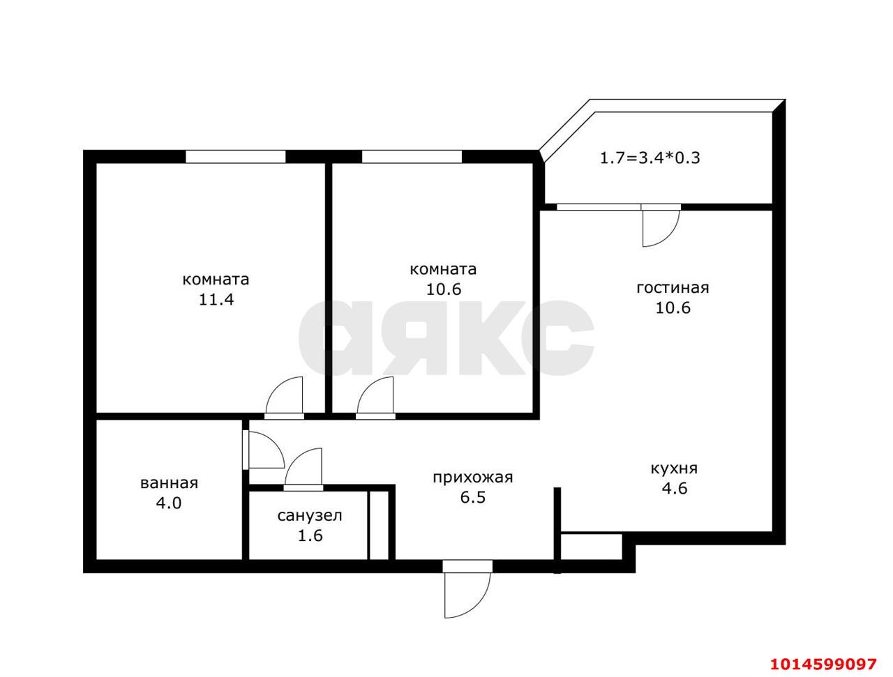Фото №20: 2-комнатная квартира 52 м² - Краснодар, жилой комплекс Спортивная Деревня, ул. имени Генерала Корнилова, 12