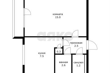 Фото №3: 1-комнатная квартира 32 м² - Краснодар, мкр. Комсомольский, ул. Сормовская, 106