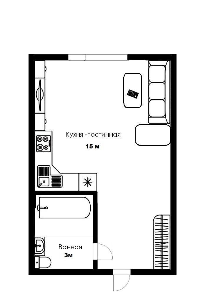 Фото №12: Студия 18 м² - Краснодар, Карасунский внутригородской округ, мкр. Хлопчато-бумажный Комбинат, ул. Алтайская, 10А