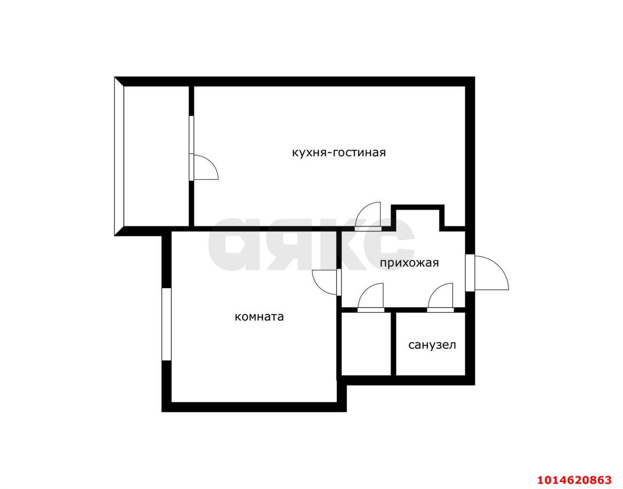 Фото №2: 1-комнатная квартира 42 м² - Майкоп, Центр