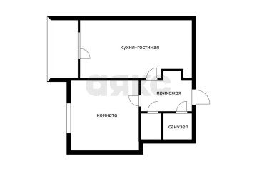 Фото №2: 1-комнатная квартира 42 м² - Майкоп, мкр. Центр, 