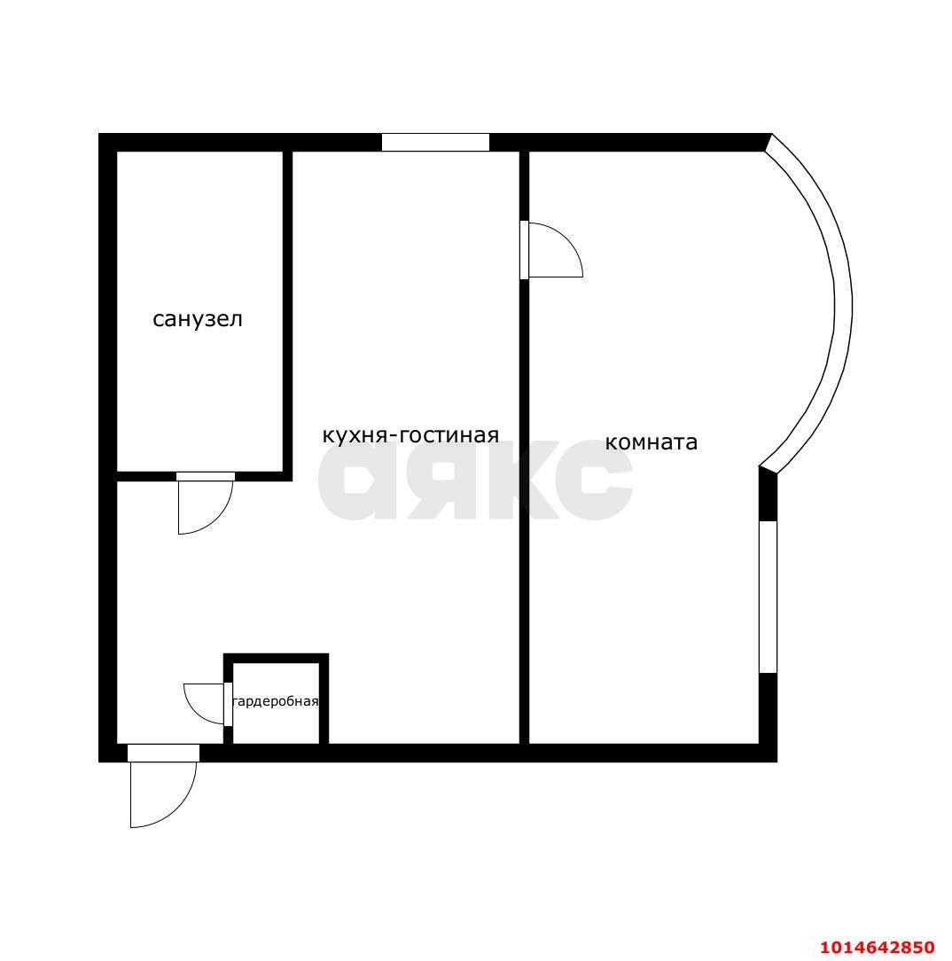 Фото №20: 1-комнатная квартира 34 м² - Краснодар, жилой комплекс Нeo-квартал Красная Площадь, ул. Конгрессная, 19/3