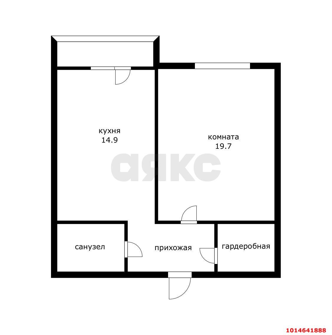 Фото №15: 1-комнатная квартира 51 м² - Краснодар, жилой комплекс Элегант, ул. Старокубанская, 139