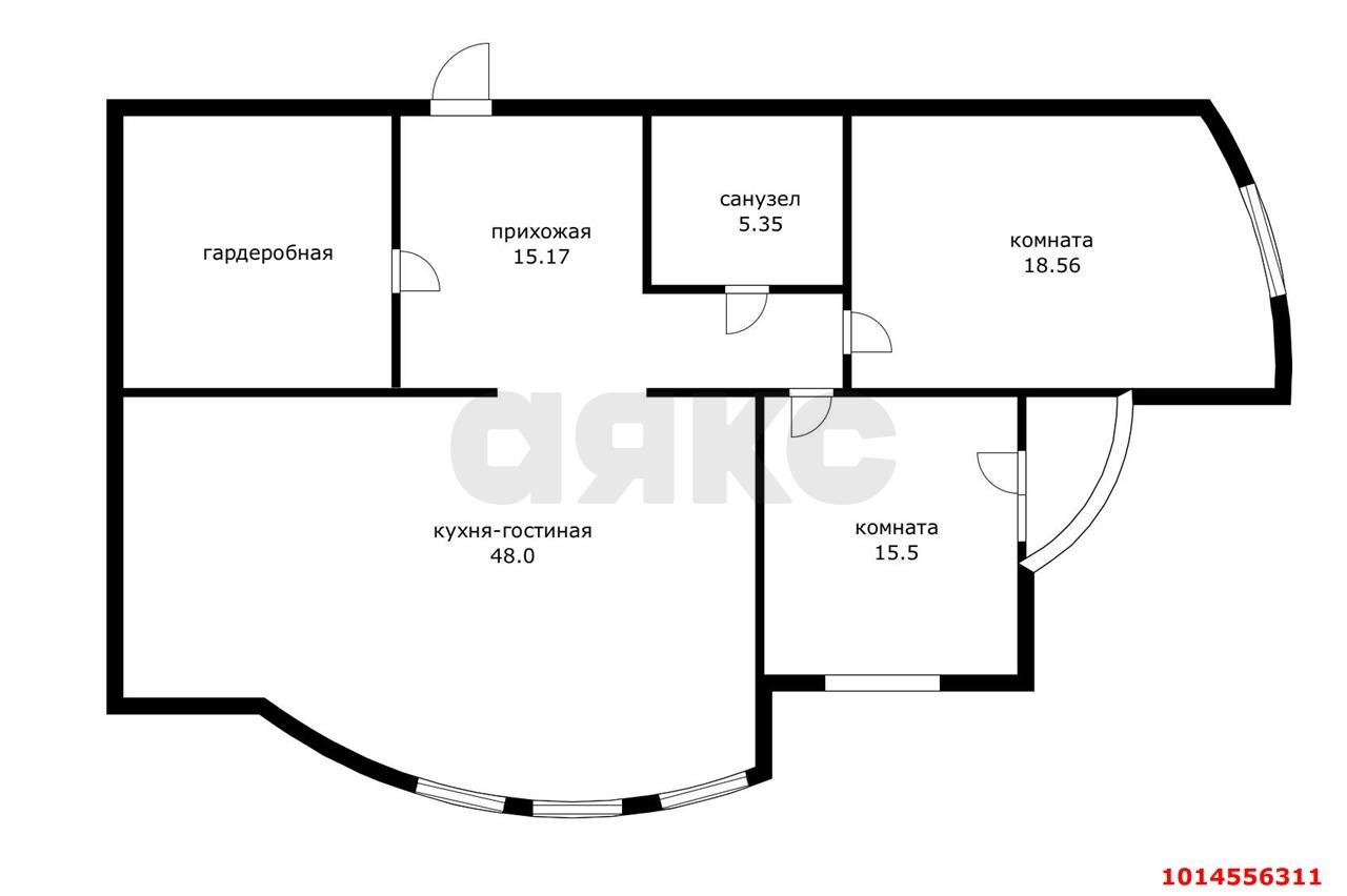 Фото №15: 3-комнатная квартира 115 м² - Краснодар, Кожзавод, мкр. Западный внутригородской округ, ул. Кожевенная, 58
