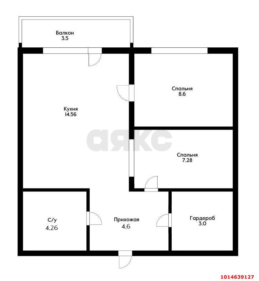 Фото №20: 2-комнатная квартира 45 м² - Краснодар, Почтовый, пр-кт имени писателя Знаменского, 9к3