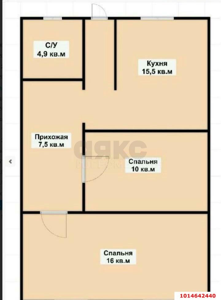 Фото №12: 2-комнатная квартира 55 м² - отделения № 2 СКЗНИИСиВ, Прикубанский внутригородской округ, ул. Главная, 28-26