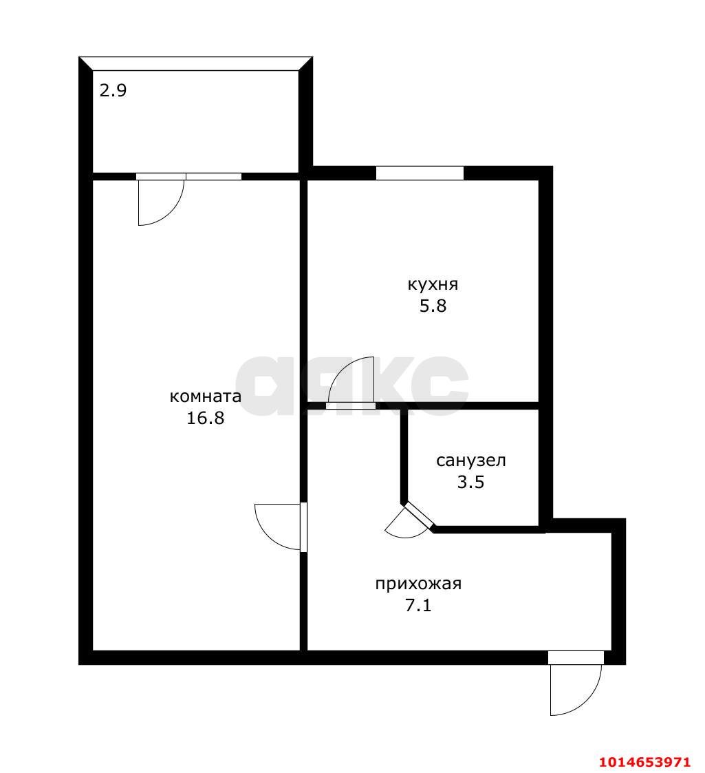 Фото №8: 1-комнатная квартира 36 м² - Краснодар, Центральный, ул. Котовского, 119