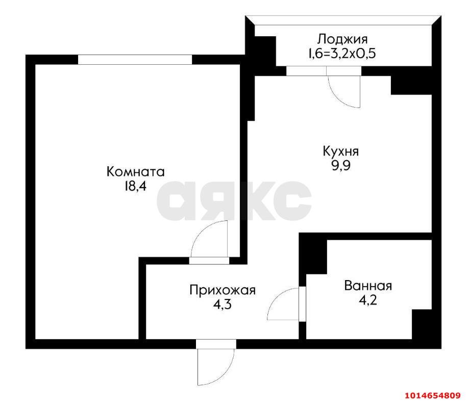 Фото №9: 1-комнатная квартира 36 м² - Краснодар, жилой комплекс Бауинвест, ул. Героев-Разведчиков, 11/3