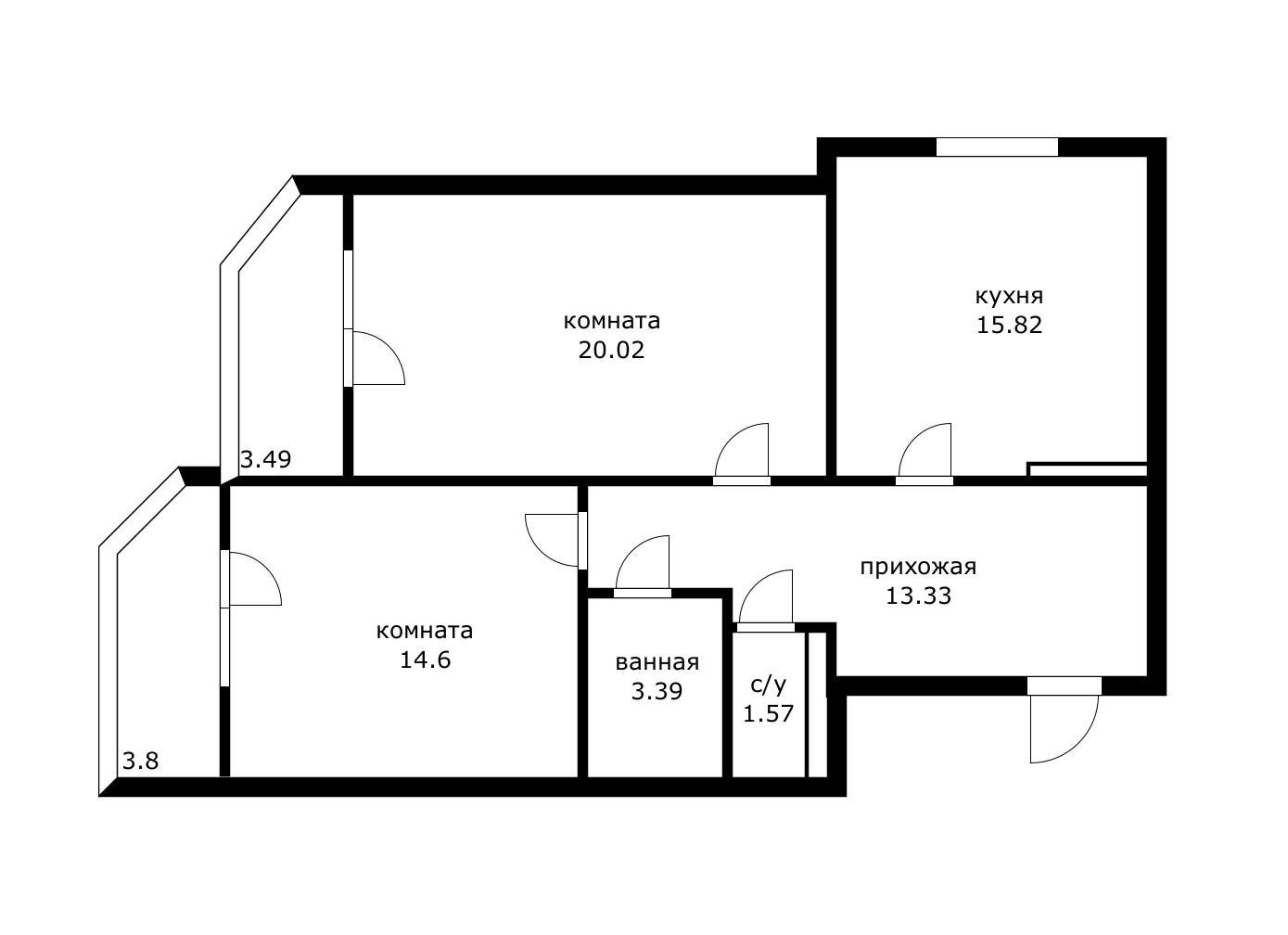 Фото №2: 2-комнатная квартира 68 м² - Краснодар, ЖК Димитрова, Центральный внутригородской округ, Дубинка, мкр. жилой комплекс Димитрова, ул. Димитрова, 3/1