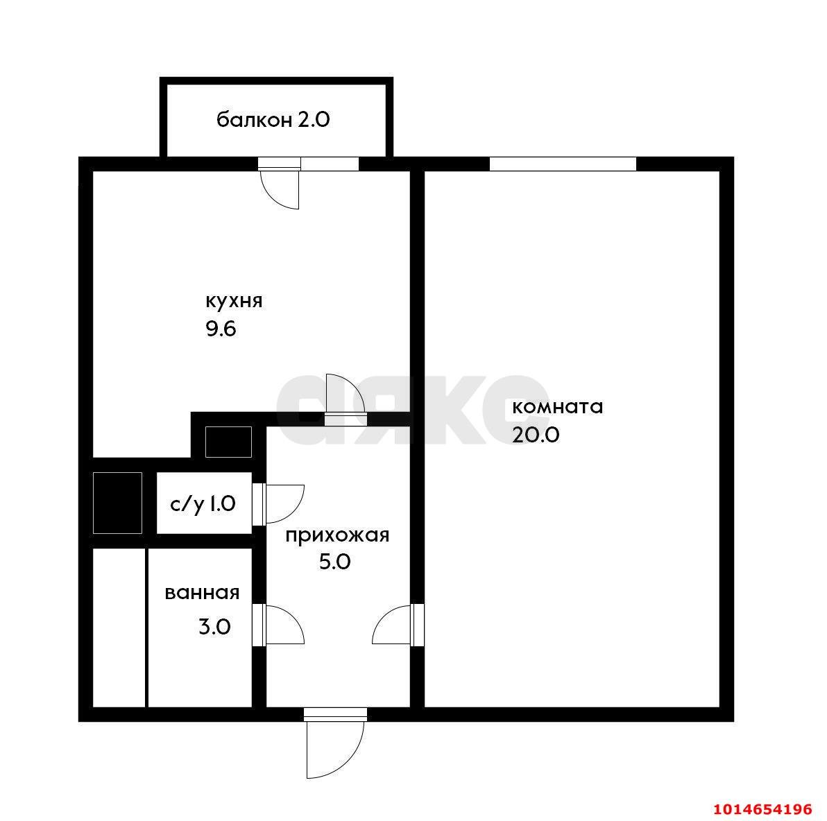 Фото №1: 1-комнатная квартира 42 м² - Краснодар, Восточно-Кругликовский, ул. имени 40-летия Победы, 93