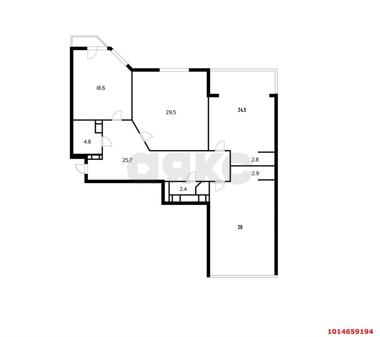 Фото №15: 3-комнатная квартира 145 м² - Краснодар, Центральный, ул. Ломоносова, 97