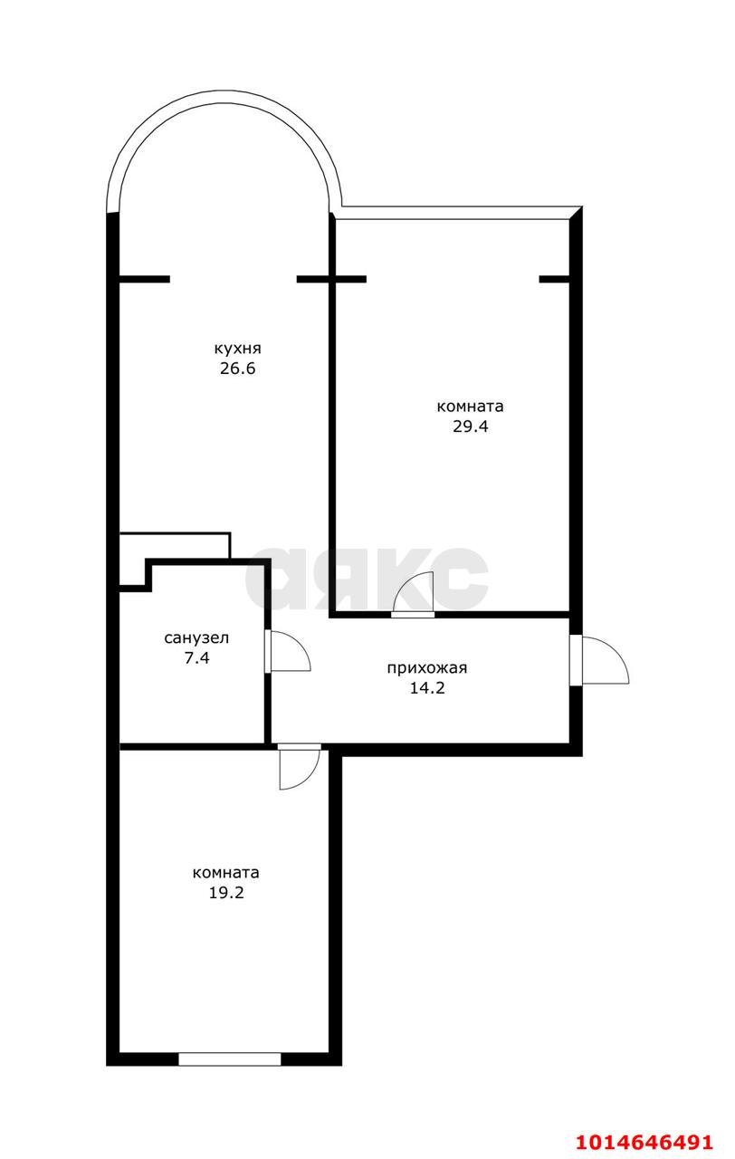 Фото №15: 2-комнатная квартира 96 м² - Краснодар, Центральный, ул. Кубанская набережная, 37/10