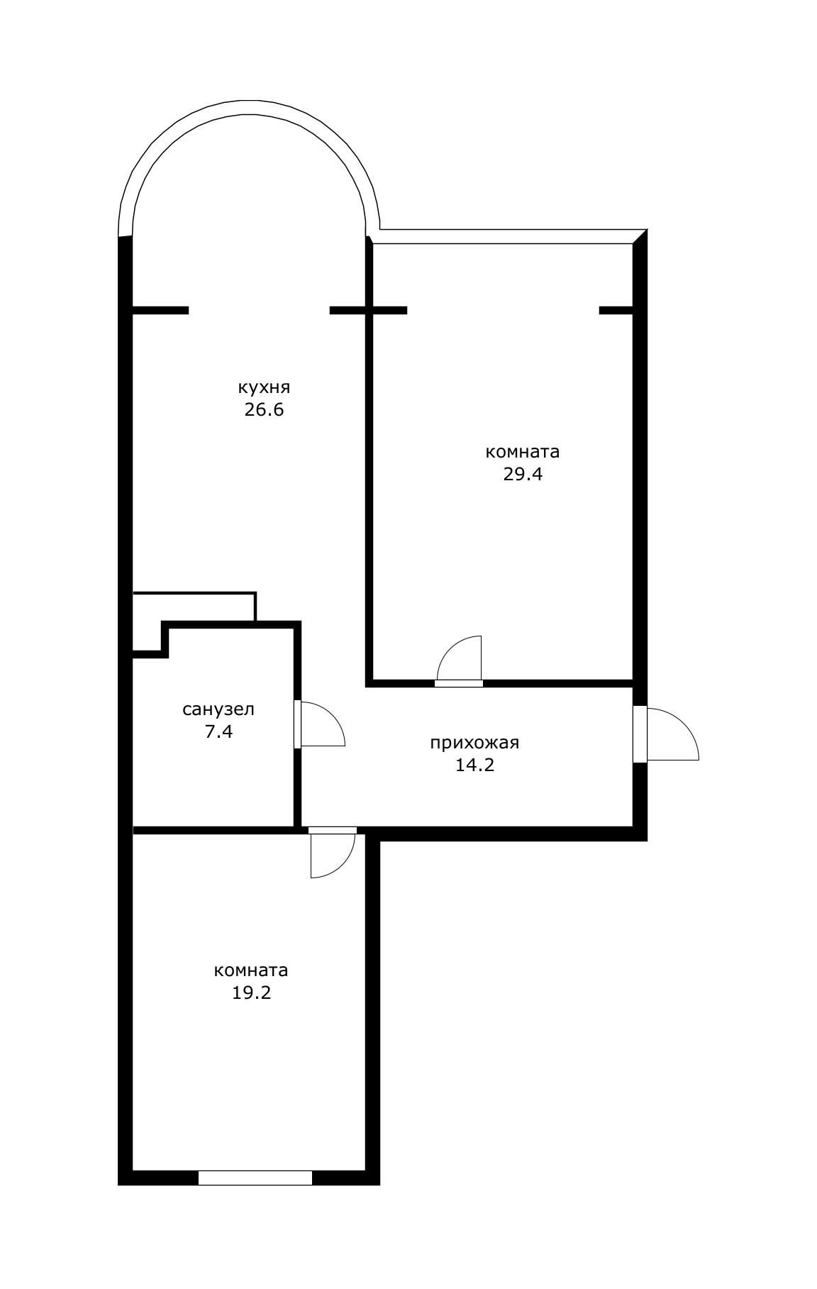 Фото №15: 2-комнатная квартира 96 м² - Краснодар, Центральный внутригородской округ, Западный внутригородской округ, мкр. Центральный, ул. Кубанская набережная, 37/10