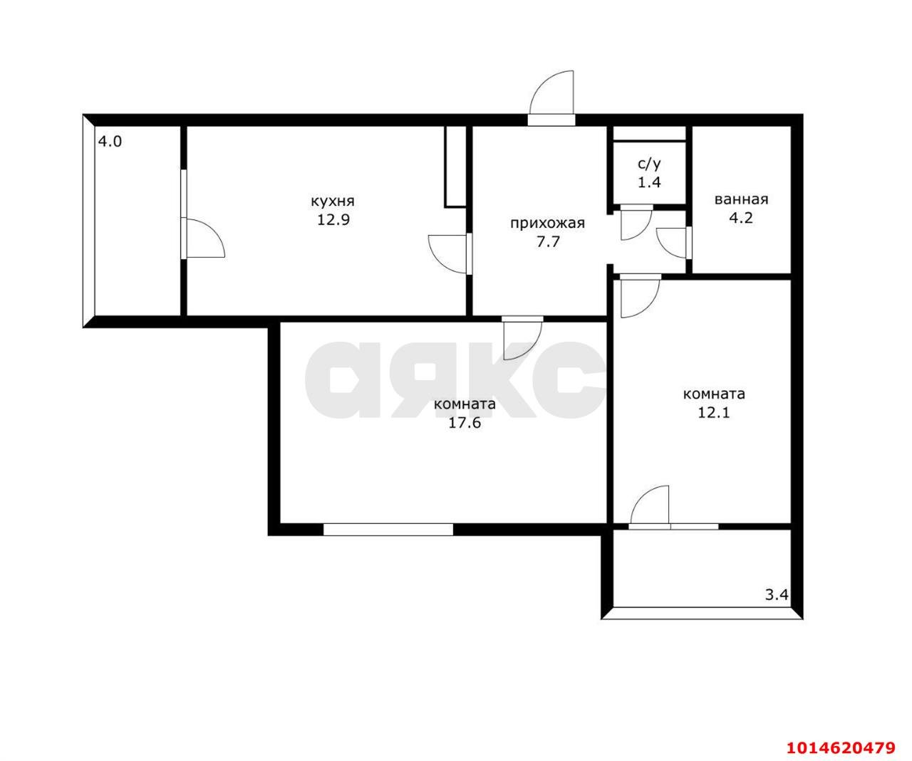 Фото №10: 2-комнатная квартира 63 м² - Краснодар, жилой комплекс Бауинвест, ул. Героев-Разведчиков, 11/5