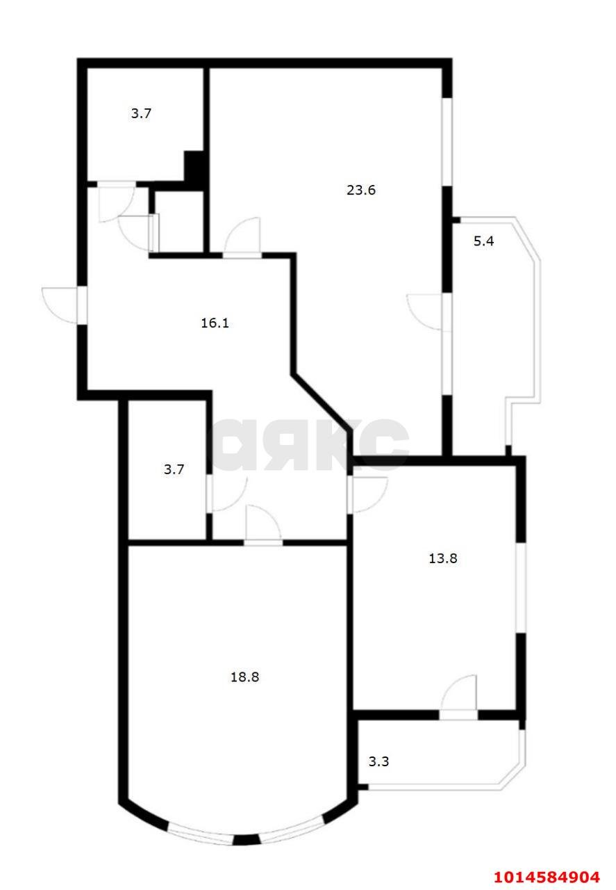 Фото №17: 2-комнатная квартира 90 м² - Краснодар, 9-й километр, пр-д Репина, 1/2