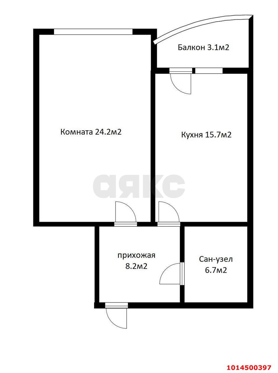 Фото №19: 1-комнатная квартира 56 м² - Краснодар, Центральный, ул. Кубанская Набережная, 31/1