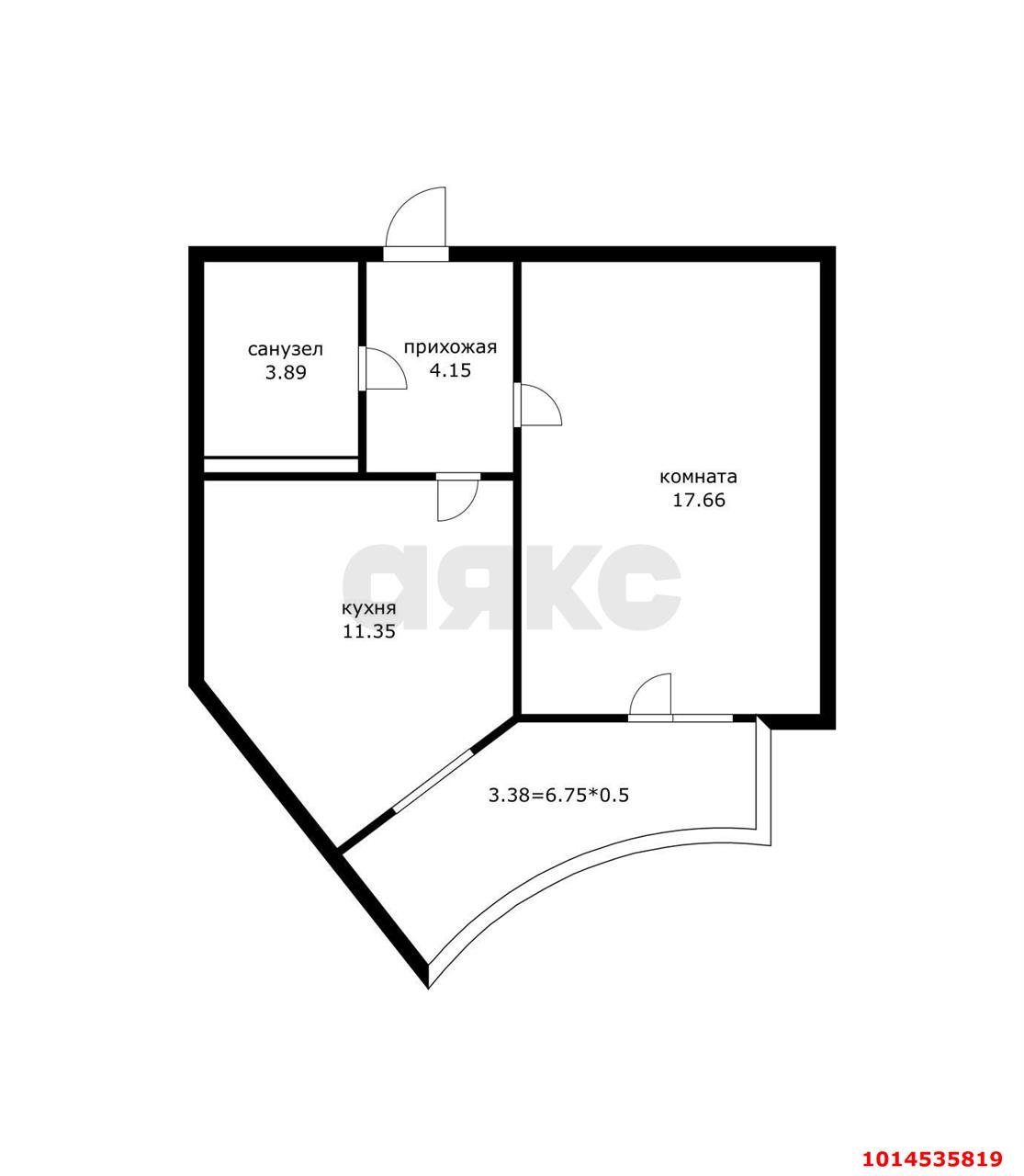 Фото №10: 1-комнатная квартира 37 м² - Краснодар, Губернский, ул. им. Героя Яцкова И.В., 15к1