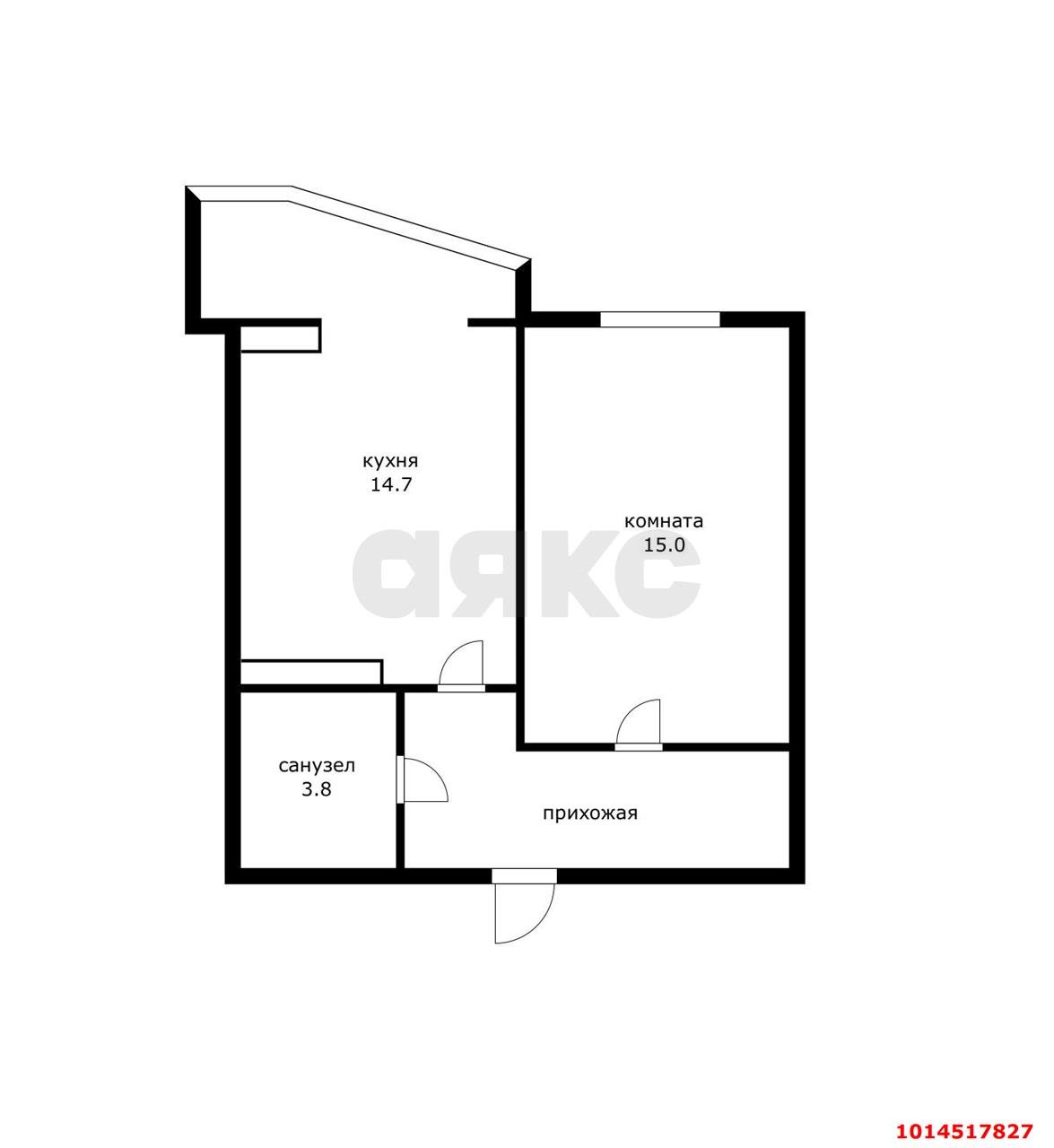Фото №9: 1-комнатная квартира 42 м² - Краснодар, Юбилейный, ул. Генерала Шифрина, 5